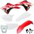 Kit Plástico Biker Elite Crf 230 Adesivos Carenagem Farol X cell Vermelho / Branco - Original