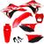 Kit Plástico Biker Elite Crf 230 Adesivos Carenagem Farol X cell Vermelho / Preto - Carenagem Farol Vermelho