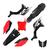 Kit Plástico Biker Evo Crf 250f Com Adesivos e Number Plate First Preto / Vermelho - Number Vermelho