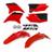 Kit Plástico Carenagem Roupa Ttr230 Motocross Trilha Amx Vermelho