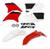 Kit Plástico Carenagem Roupa Ttr230 Motocross Trilha Amx Vermelho - Branco