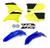 Kit Plástico Carenagem Roupa Ttr230 Motocross Trilha Amx Azul - Amarelo Neon