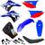 Kit Plástico Completo Crf 230 Adaptável Xr 200 Xr 250 Tornado Azul / Vermelho