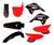 Kit Plastico Crf 230 Com Led, Number E Adesivo Amx Preto - Vermelho - Preto