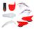 Kit Plastico Crf230 Com Led, Number E Adesivo Amx Branco - Vermelho - Branco