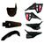 Kit Plástico Roupa Crf230f F25 C/Number Carenagem CRF230 AMX Preto Sólido