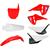 Kit Plástico Roupa Crf230f F25 C/Number Carenagem CRF230 AMX Vermelho Branco