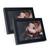 Kit Porta Retrato 15x21 C/ Vidro Fotografia Decorações De Mesa e Parede Moldura Para Casa Fotos Família Namorados Preto