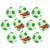 Kit Pote de Lembranças Festa Infantil Bola De Futebol Timão Mengão Colorado Tricolor Verdão Palestra Verde