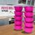 kit potes hermetico plastico 1 litro cozinha boll rosa