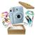 Kit Presente Câmera Instax Mini 12 Com Filme 10 Macaron + Filme 10 Sky blue Azul Azul
