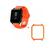Kit Pulseira + Case bumper para Bip e BIP Lite Laranja tipo apple, Case laranja