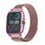 Kit Pulseira De Metal + Capa Cobre A Tela Amazfit Gts 2 Mini Rose