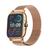 Kit Pulseira De Metal + Capa Cobre A Tela Amazfit Gts 2 Mini Rose Gold