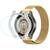 Kit Pulseira Magnética Curvada + Capa + Pelicula Watch 5 Pro Dourado + Case Transparente
