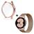 Kit Pulseira Metal + Case de Silicone para Galaxy Watch 4 44 Rose Gold