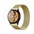 Kit Pulseira Milanese + Película Vidro Galaxy Watch 4 40mm Dourado