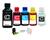 Kit Recarga 650ml 662 664 122 60 145 146 74 75  21 22 BLACK / CYAN / YELLOW / MAGENT