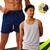 KIT REGATA Academia Fitness Masculina Corrida ALGODÃO + Shorts Tactel ELASTANO 713 Cinza