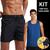 Kit Regata Academia Fitness Masculina Corrida ALGODÃO + Shorts Tactel ELASTANO 713 Azul