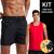 Kit Regata Academia Fitness Masculina Corrida ALGODÃO + Shorts Tactel ELASTANO 713 Vermelho