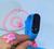 Kit Relógio Digital Bracelete Prova água Silicone Menina + Conjunto Infantil Colar e Pulseira Anel Miçangas com Pingente Azul