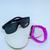 Kit Relógio Digital Led Prova água Infantil Menino/Menina + Óculos de Sol Quadrado Flexível Colorido para Crianças Roxo
