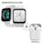 Kit Relogio Digital Smartwatch Masculino E Feminino Y68 D20 Pro + Fone inPods 12 Bluetooth Branco
