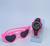 Kit Relógio Infantil Digital Alarme Cronômentro Meninas Esporte + Óculos de Sol Formato Coração para Crianças Moda Pink