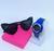 Kit Relógio Infantil Digital Alarme Cronômentro Meninas Esporte + Óculos de Sol Formato Coração para Crianças Moda Azul