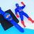 Kit Relógio Infantil Digital Brinquedo Silicone Ájustavel + Boneco Luz Super Heróis Homem Aranha Ferro Batman Superman Capitao america