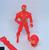Kit Relógio Infantil Digital Brinquedo Silicone Ájustavel + Boneco Luz Super Heróis Homem Aranha Ferro Batman Superman Homem de ferro