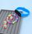 Kit Relógio Infantil Digital Led Esportivo Bracelete Prova água Criança Menina + Pulseira Miçangas + Brincos + Anel Azul