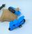 Kit Relógio Infantil Digital Led Prova água Esportivo Bracelete Silicone para Crianças +Mini Motos Motinha Corrida Azul