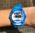 Kit Relógio Infantil Digital Sport Watch Colorido Menino/Menina + Óculos de Sol Flexivel Quadrado para Crianças Azul