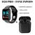 Kit Relogio Inteligente Smartwatch  Y68 D20 Pro + Fone inPods 12 Bluetooth Preto