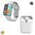 Kit Relógio Smartwatch Inteligente Hw12 Android iOS Bluetooth Fit + Fone inPods 12 Bluetooth Cinza