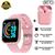 Kit Relogio Smartwatch Inteligente Y68 D20 Pro + Fone inPods 12 Bluetooth Rosa