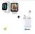 Kit Relogio Smartwatch Inteligente Y68 plus mais Fone inPods 12 Bluetooth Branco