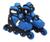 Kit Roller Patins Inline Radical Ajustável Azul Bel Azul