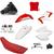 Kit roupa crf 230 adaptável xr200 tornado bros xtz amx com number  VERMELHO/BRANC0(COR ORIGINAL)