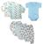 Kit Roupinhas de Bebê 6 Peças Camisetas Body Curto e Mijão Azul