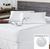 Kit Saia Box + Protetor de Colchão Impermeável Queen Preto Branco