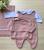 Kit saída de maternidade em tricot 4 peças Rosê