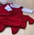 Kit saída de maternidade em tricot 4 peças Vermelho