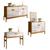 Kit Sala De Jantar Balcão Aparador Buffet Intense - Movelove Freijó / Off White Perolizado