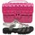 Kit Sandalia Aranha Preto Leve Macia E Conofrtavel E Bolsa Infantil Moderna Menina Estilosa Versatil Pink/Preto