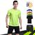 Kit Short Bermuda ELITE + Camiseta Academia Fitness Corrida PROTEÇÃO UV SOLAR MC 707 Verde