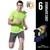 Kit Shorts Bermuda Tactel TRAINING + Camiseta Academia Fitness Corrida PROTEÇÃO UV SOLAR 706 Verde