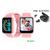 Kit SmartWatch Relogio D20 Pro Adulto e Criança + Fone Sem Fio Bluetooth Dots V5.0 Rosa